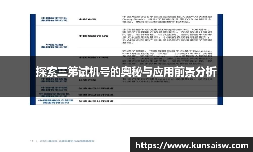 探索三第试机号的奥秘与应用前景分析